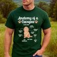 Anatomy Of A Cavapoo Dog Cavapoo Owner Cavapoo Dad Men's Casual T-Shirt Forest