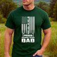 Army Dad Shirt My Son Has Your Back Proud National Guard Dad Men's Casual T-Shirt Forest