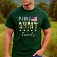 Army Graduation Proud Military Family Mom Dad Brother Sister Men's Casual T-Shirt Forest