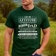 I Get My Attitude From My Freaking Awesome Dad Father's Day Men's Casual T-Shirt Forest