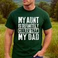 My Aunt Is Definitely Cooler Than My Dad Boy Girl Aunt Love Men's Casual T-Shirt Forest