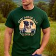 Aussie DAD Australian Shepherd Men's Casual T-Shirt Forest