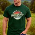 Awesome Like My Daughters Vintage Dad Quote Father Day Men's Casual T-Shirt Forest