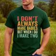 Baby Twins For Pregnant Mum Dad Men's Casual T-Shirt Forest