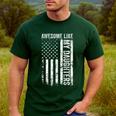 ON Back Awesome Like My Daughters Men Fathers Day Dad Men's Casual T-Shirt Forest