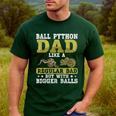 Ball Python Dad With Bigger Balls Snake Ball Python Men's Casual T-Shirt Forest