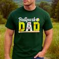 Ballpark Dad Baseball Softball Dad Of Ballers Men's Casual T-Shirt Forest