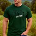 Bank Of Dad Closed Father's Day Men's Casual T-Shirt Forest