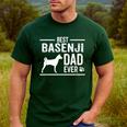 Basenji Dad Best Dog Owner Ever T-Shirt Men's Casual T-Shirt Forest