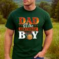 Basketball DAD Of The Birthday Boy Family Matching Men's Casual T-Shirt Forest Basketball DAD Of The Birthday Boy Family Matching Men's Casual T-Shirt Forest