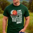 Basketball Mom Or Dad Basketball Parent Men's Casual T-Shirt Forest