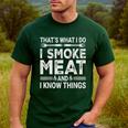 BBQ Grilling Dad Smoking Meat Barbecue Pun Pit Master Father Men's Casual T-Shirt Forest