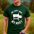 BBQ Pit Reverse Flow Smoker Accessory Dad Grill Men's Casual T-Shirt Forest