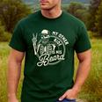 Bearded Dad Daddy Father’s Day My Other Ride Is His Beard Men's Casual T-Shirt Forest