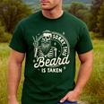Bearded Dad Daddy Father’s Day Sorry This Beard Is Taken Men's Casual T-Shirt Forest