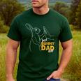 Best Bunny Dad Ever Rabbit Daddy Bunny Father Bunny Men's Casual T-Shirt Forest