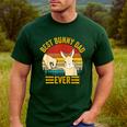 Best Bunny Dad Ever Rabbit Lover Father Pet Rabbit Men's Casual T-Shirt Forest