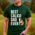 Best Calico Cat Dad Ever Calico Cat Lover Calico Cat Owner Men's Casual T-Shirt Forest