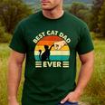 Best Cat Dad Ever Cat Lover Kitten Owner Kitty Men's Casual T-Shirt Forest