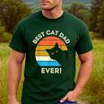 Best Cat Dad Ever Men Men's Casual T-Shirt Forest