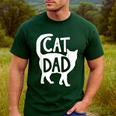 Best Cat Dad Fathers Day Men Kitty Daddy Papa Christmas Meow Men's Casual T-Shirt Forest