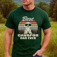 Best Cavapoo Dad Ever Vintage Retro Dog Dad Men's Casual T-Shirt Forest Best Cavapoo Dad Ever Vintage Retro Dog Dad Men's Casual T-Shirt Forest