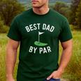Best Dad By Par Golf Shirt Father's Day Daddy Men's Casual T-Shirt Forest