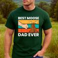 Best Moose Dad Ever Moose Men's Casual T-Shirt Forest