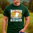 Best Puckin Billet Dad Hockey Men's Casual T-Shirt Forest