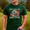 Best Shih Tzu Dad Ever Tshirt Dog Lover American Flag Men's Casual T-Shirt Forest Best Shih Tzu Dad Ever Tshirt Dog Lover American Flag Men's Casual T-Shirt Forest