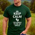 Best Uncle Art For Men Dad Pregnancy Reveal New Uncle To Be Men's Casual T-Shirt Forest