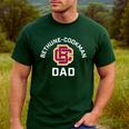Bethune-Cookman University Wildcats Arched Dad Men's Casual T-Shirt Forest