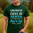 A Big Piece Of My Heart Lives In Heaven My Mom And Dad Men's Casual T-Shirt Forest