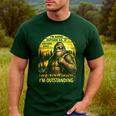 Bigfoot Outdoor Hiking Dad Joke Im Outstanding Sasquatch Men's Casual T-Shirt Forest