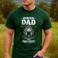 Biker Dad Like a Normal Dad Only Cooler Motorcyclist Men's Casual T-Shirt Forest