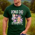 Bonus Dad Of The Birthday Fairy 1St Birthday Girl Party Men's Casual T-Shirt Forest