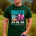 Boots Or Bows Dad Loves You Gender Reveal Party Men's Casual T-Shirt Forest