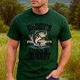 Boy Daddy Fishing Buddy Matching Fishing Bass Fishing Men's Casual T-Shirt Forest