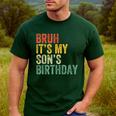 Bruh It's My Son's Birthday Birthday Father Dad Men's Casual T-Shirt Forest Bruh It's My Son's Birthday Birthday Father Dad Men's Casual T-Shirt Forest