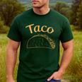 Burrito Taco Taquito Dad Mom Child Baby Matching Family Men's Casual T-Shirt Forest