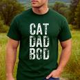 Cat Dad Bod Pet Owner Fitness Gym Men's Casual T-Shirt Forest