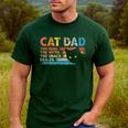 Cat Dad The Man The Myth Snack Dealer Fathers Day Men's Casual T-Shirt Forest