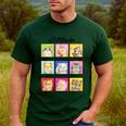 Cat Lover Cat Mom Cat Dad Crazy Cat Lady Cattitudes Men's Casual T-Shirt Forest