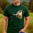 Cat Shirts For MenWomen Cat Shirts For Cat DadMom Men's Casual T-Shirt Forest