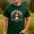 Cavalier King Charles Spaniel Dog World's Best Cavalier Dad Men's Casual T-Shirt Forest