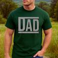 Checkered Dad Father's Day For Dad Family Men's Casual T-Shirt Forest