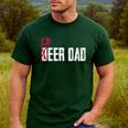 Cheer Dad Beer Dad Cheerleading Father Father's Day Men's Casual T-Shirt Forest