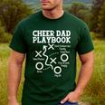Cheer Dad Cheerleader Playbook Men's Casual T-Shirt Forest