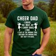 Cheer Dad Cheerleading Dad Of A Cheerleader Father Men's Casual T-Shirt Forest