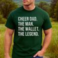Cheer Dad Cheerleading Men's Casual T-Shirt Forest
